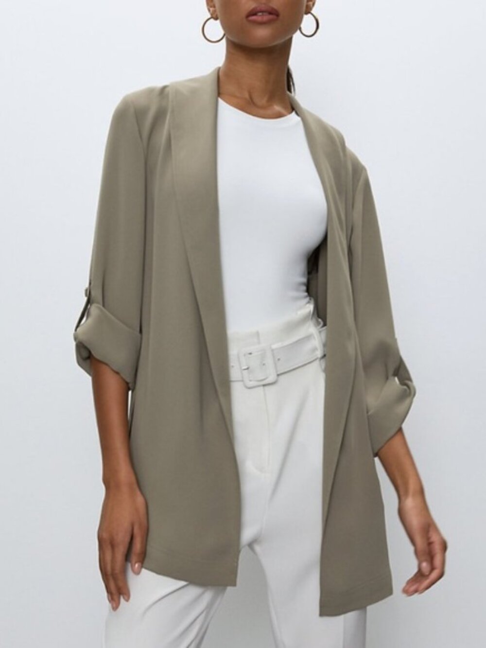 Aritzia - Babaton - Kahlo Robe Wrap Lightweight Jacket - Modern Taupe - XXS